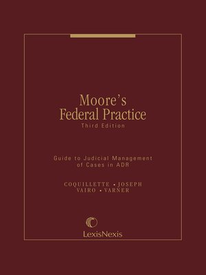 cover image of Moore's Federal Practice